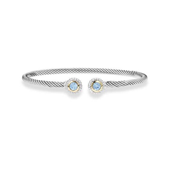 18K Gold Italian Cable Bangle