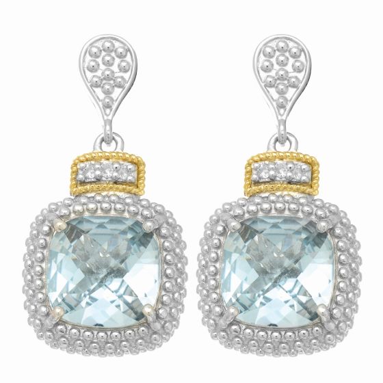 Silver & 18K Prosecco Earring