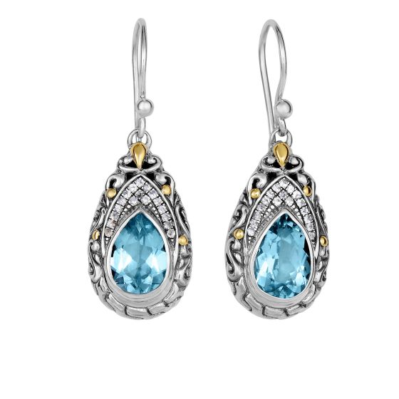 Silver & 18K Dragonfly Earring