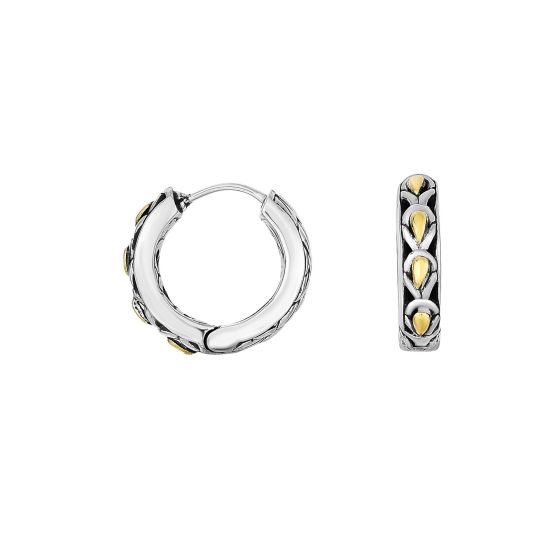 Silver & 18K Dragonfly Earring