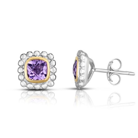 Sterling Silver & 18K Gold Quadra Prosecco Studs