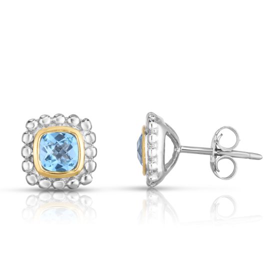 Sterling Silver & 18K Gold Quadra Prosecco Studs