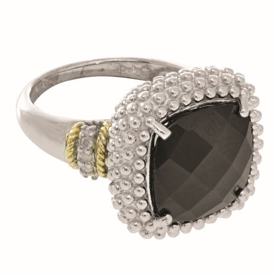 Silver & 18K Prosecco Ring