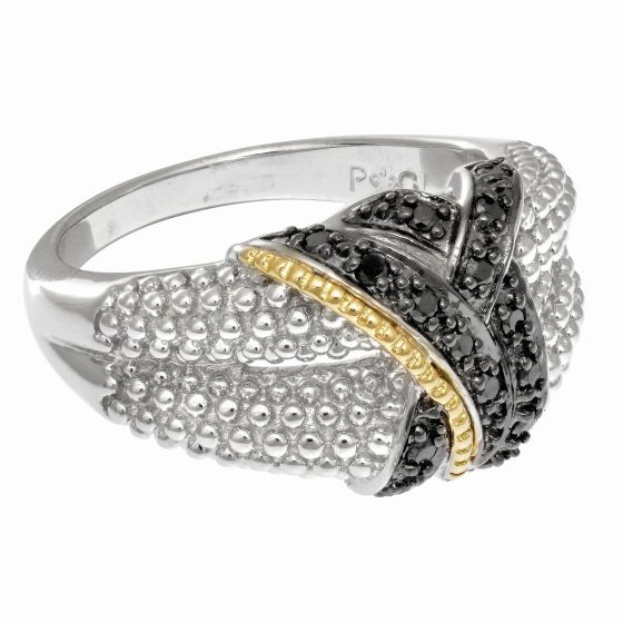 Silver & 18K Prosecco Ring