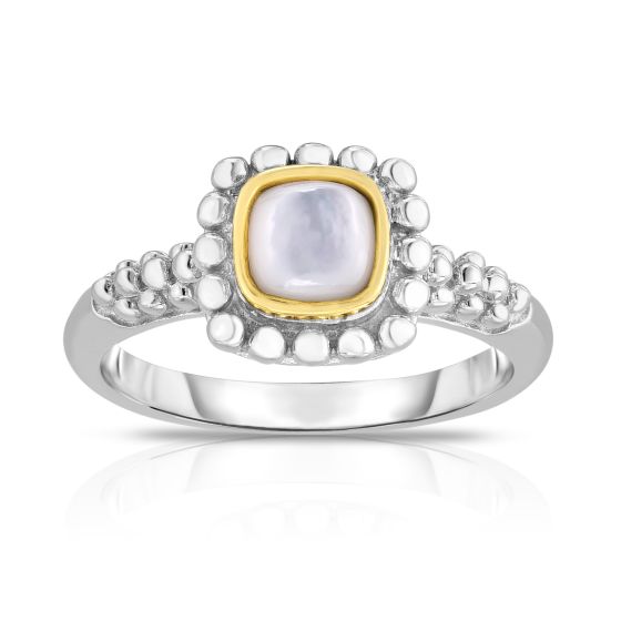 Sterling Silver & 18K Gold Quadra Prosecco Ring