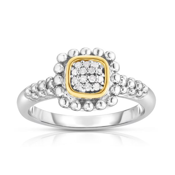 Sterling Silver & 18K Gold Quadra Prosecco Ring