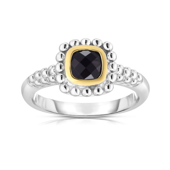 Sterling Silver & 18K Gold Quadra Popcorn Ring