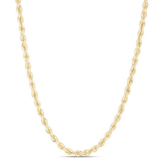 14K 3.7mm Silk Rope Chain