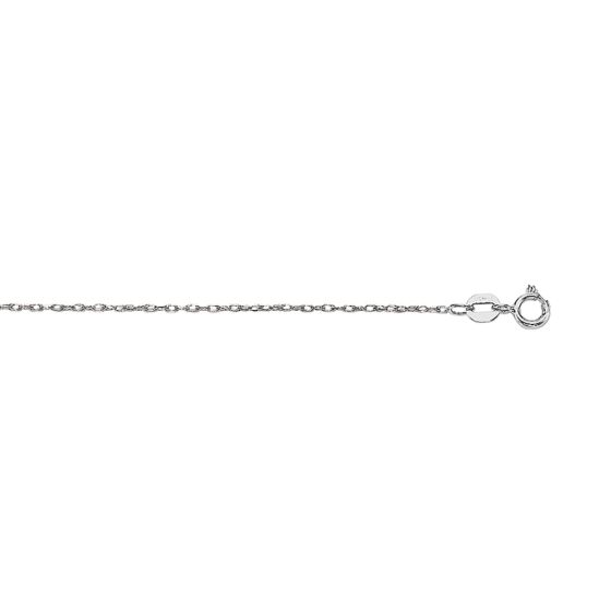 14K Gold .8mm Machine Rope Chain (Carded) 