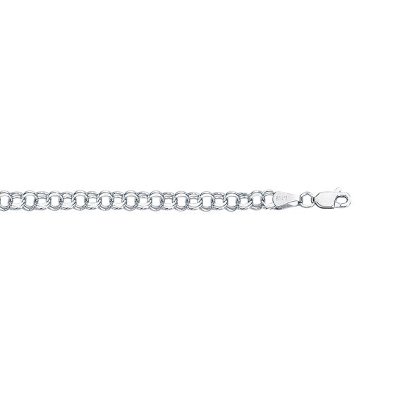 14K Gold Small Double Link Charm Bracelet