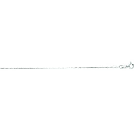 14K Gold .5mm Diamond Cut Flat Cable Chain 