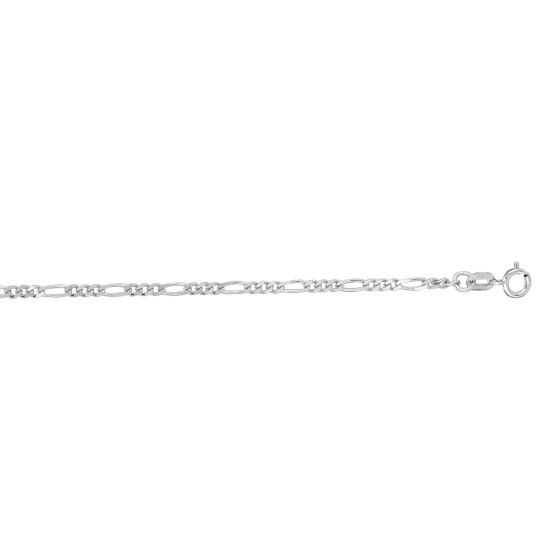 14K Gold 1.9mm Figaro Chain 