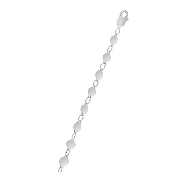 14K Gold Round Mirror Chain