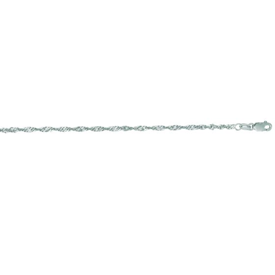 14K Gold 2.1mm Singapore Chain 