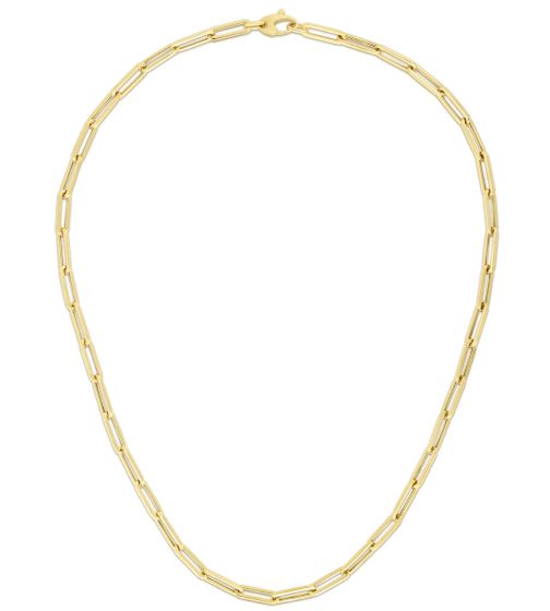 10K Gold 4.2mm Lite Paperclip Chain