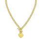 Gold Over Silver Heart Toggle