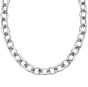 Silver Cable & Polished Link Necklace