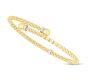14K Gold Prosecco Small Bypass Bangle