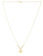 14K Gold & Pearl Pallina Disc Necklace