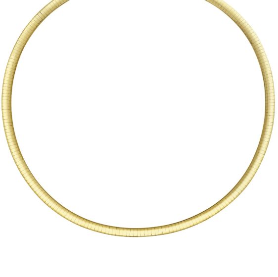 14K & Silver 5mm Reversible Bi Metal Omega