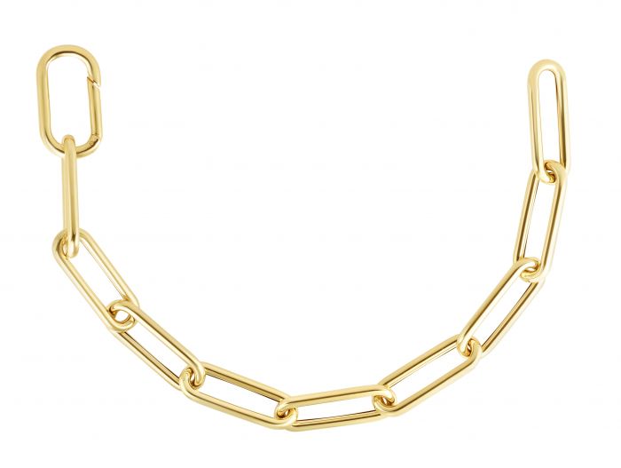 14K 8.5mm Paperclip Chain