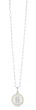 Silver-18K Prosecco Initials Letter B Necklace