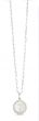 Silver-18K Popcorn Initials Letter T Necklace