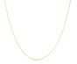 10K Gold 0.97mm Double Extendable Cable Chain