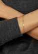 14K Two Tone Oval & Paperclip Link Bracelet