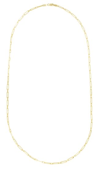 14K Alternating 2.8mm Paperclip Link Chain