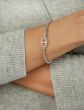Silver & Diamond Prosecco Anchor Bangle