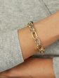 Silver & 18K Lucida Large Oval Link Bracelet