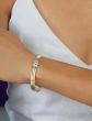 14K .21ct Diamond Omega Triple Cuff