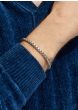 Silver & 18K Men's Box Link Bracelet