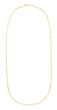 14K Pearl Paperclip Link Necklace
