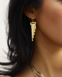 14K Multi-strand Herringbone Earrings