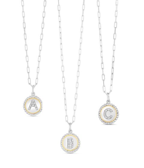 Prosecco Initials Necklace Series - All Letters