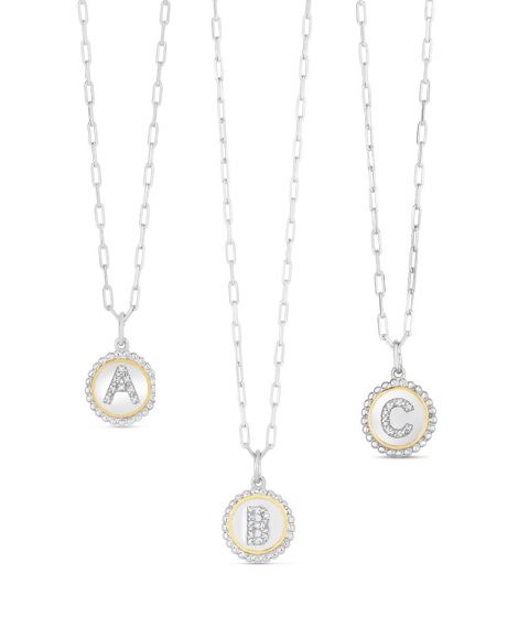 Popcorn Initials Necklace Series - All Letters