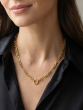 14K Fashion Figaro Charm Link Necklace