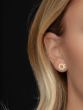 14K Flaring Sun Stud Earrings