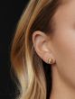 14K Oval Button Earrings