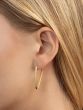 14K V Hoop Earrings