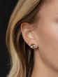 14K Radiating Clover Earrings