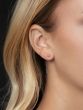 14K Triple Bead Post Earrings