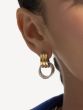 Silver & 18K Lucida Door Knocker Earring