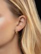 14K Two Tone Split Hoop Earrings