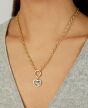 14K Radiant Heart Charm