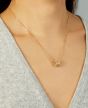14K Diamond Vannèrie Barrel Necklace
