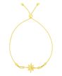 14K Gold North Star Bolo Bracelet