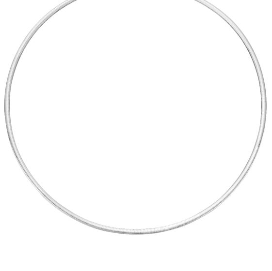 14K Gold 3mm Reversible Bi Metal Omega